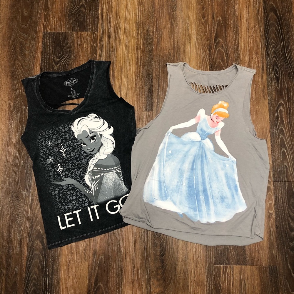 💛Disney cut out tanks